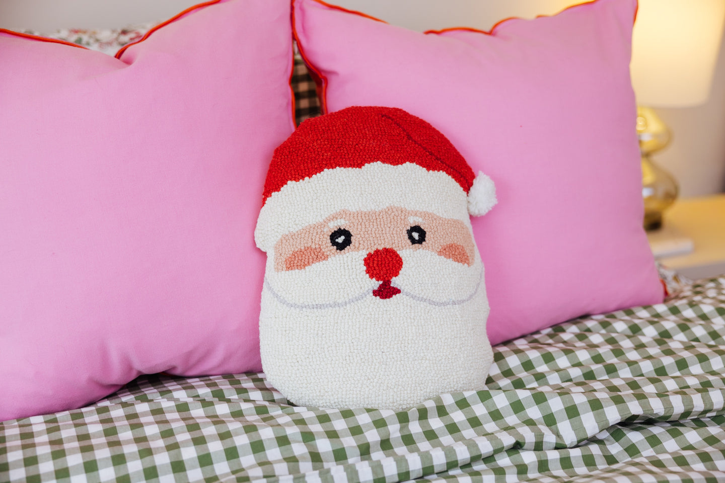 Shaped Santa Face Hook Pillow